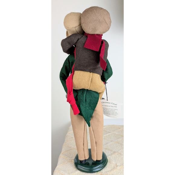 Byers Choice Caroler Bob Cratchit Tiny Tim VTG 2001 Tags Christmas Carol Dickens - Picture 6 of 9